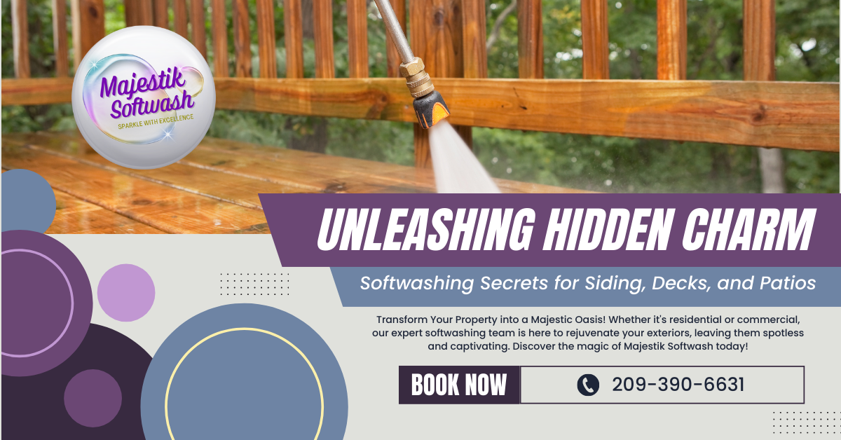 Unleashing the Hidden Charm: Softwashing Secrets for Siding, Decks, and Patios